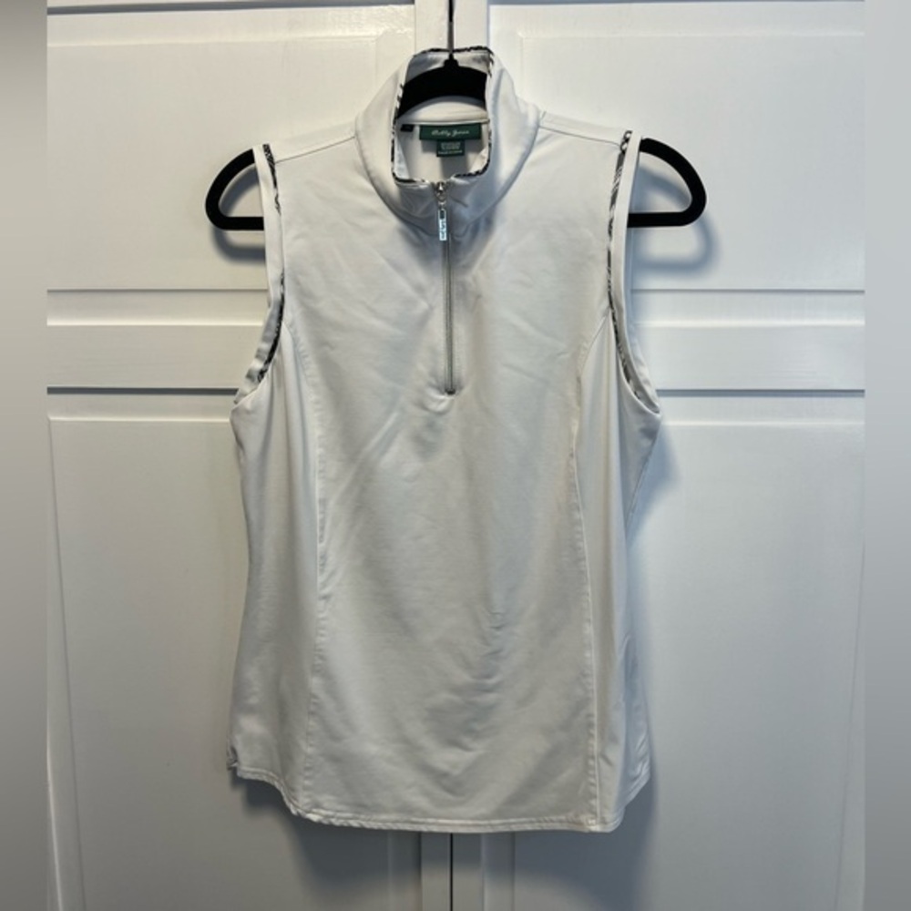 Bobby Jones Sleeveless 1/4 Zip Active Top Size Women’s Medium